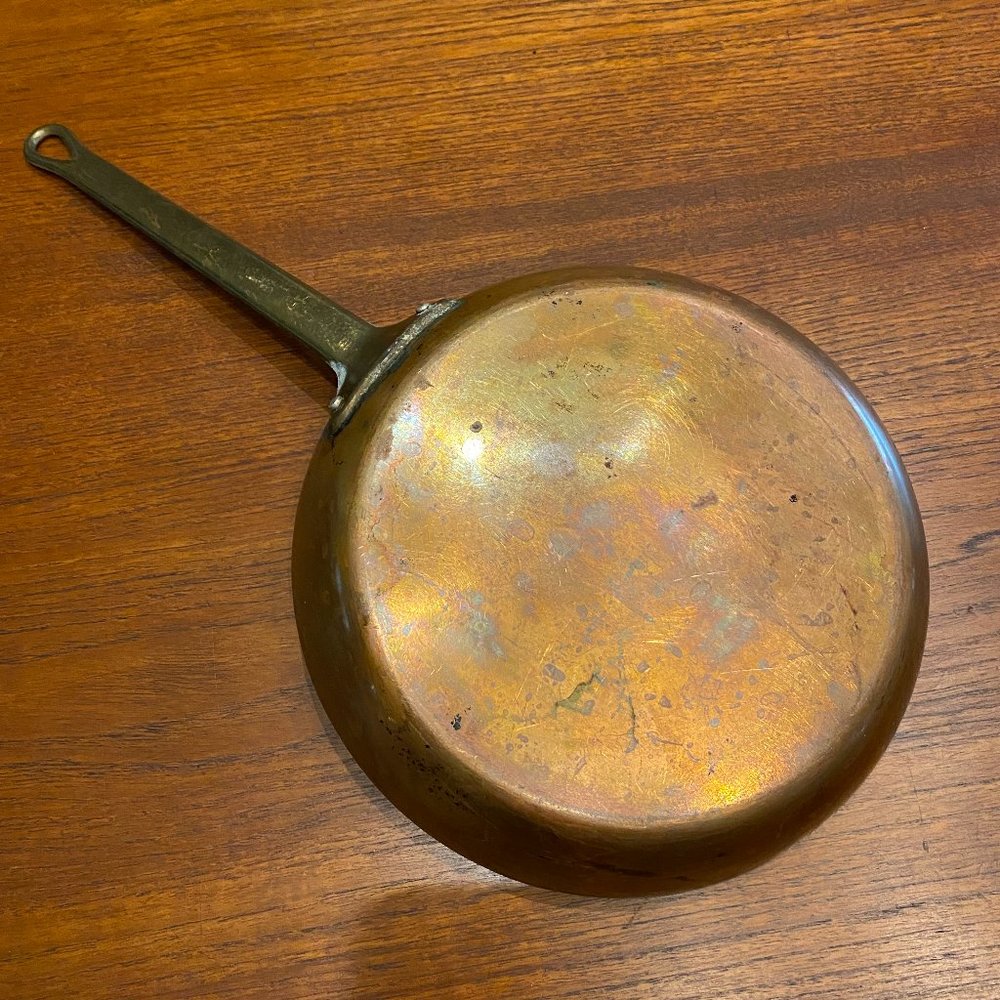 French Copper Pan Stainless Brass Mauviel?